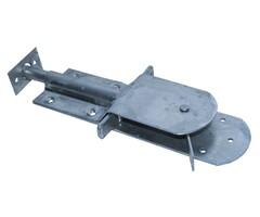 Wemekamp Zwaar beslag - Varkenshokgrendel zwaar thermisch verzinkt 225x65 MM ø 14 MM