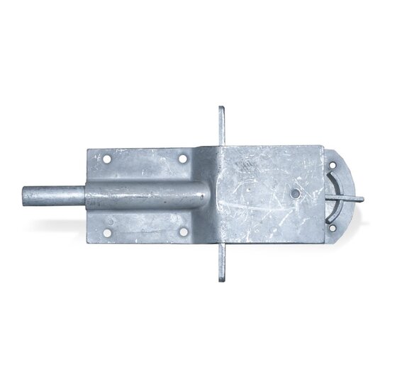 Wemekamp Klinkstellen, grendels en schuiven - Varkenshokgrendel nieuw model verzinkt 235 MM