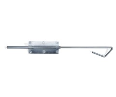 Wemekamp Klinkstellen, grendels en schuiven - Staartgrendel verlengde stift verzinkt ø 15 600 MM plaat 170x70x2,5mm, uitslag 120mm