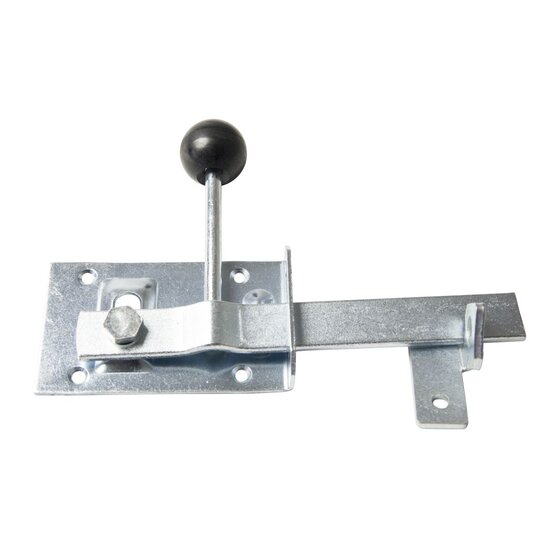 Wemekamp Klinkstellen, grendels en schuiven - Tuinheksluiting+kunststof knop smal verzinkt 60x100