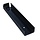 Schuttingbeslag en paalhouders - U-profiel voor betonpalen verzinkt zwart gecoat 260x46x26x2,0 MM