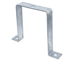 Wemekamp Schuttingbeslag en paalhouders - Regenpijpbeugel verzinkt 137x110x137 MM