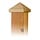 Paalkappen - Paal-ornament piramide hout 80x80 MM