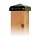 Paalkappen - Paal-ornament piramide zwart gecoat