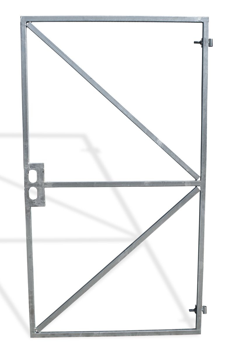 Poortframe met Slotkast Verstelbaar 180x100 cm Verzinkt