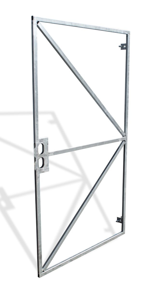 Poortframe met Slotkast Verstelbaar 180x100 cm Verzinkt