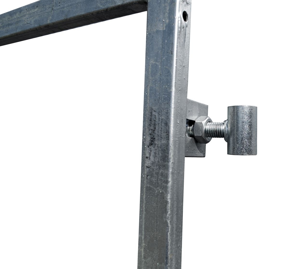 Poortframe met Slotkast Verstelbaar 180x100 cm Verzinkt