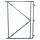 Poortframes - Poortframe met 3 verstelbare ophangpunten verzinkt H180xB100 CM voor horizontale bekleding