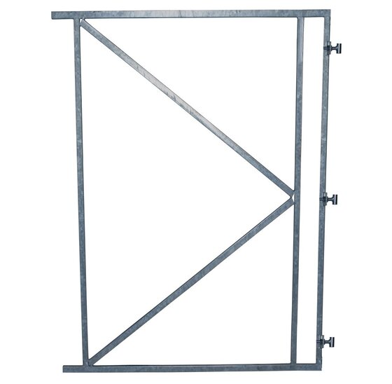 Wemekamp Poortframes - Poortframe met 3 verstelbare ophangpunten verzinkt H180xB100 CM voor horizontale bekleding