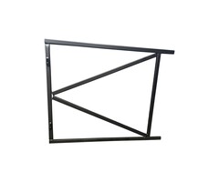 Wemekamp Poortframe Verstelbaar Zwart Gecoat 80x100 cm