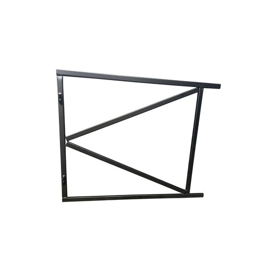Wemekamp Poortframe Verstelbaar Zwart Gecoat 80x100 cm
