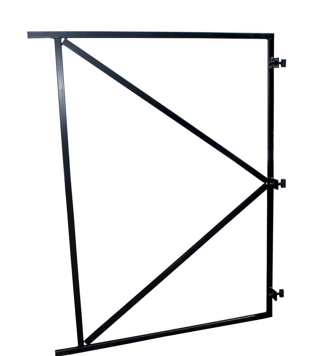 Poortframe Verstelbaar 3 Ophangpunten Zwart 155x140 cm