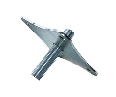 Wemekamp Hoogteverstelling betonpoer verzinkt M16 100x100 mm compleet