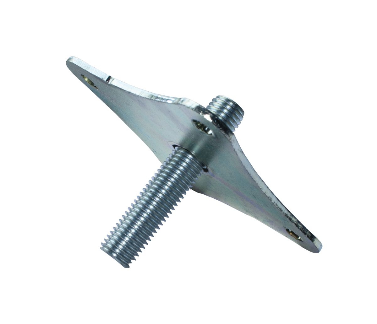 Hoogteverstelling betonpoer verzinkt M16 100x100 mm compleet