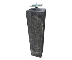 Wemekamp Betonpoer M16 12x12x60 cm Antraciet Verstelbaar