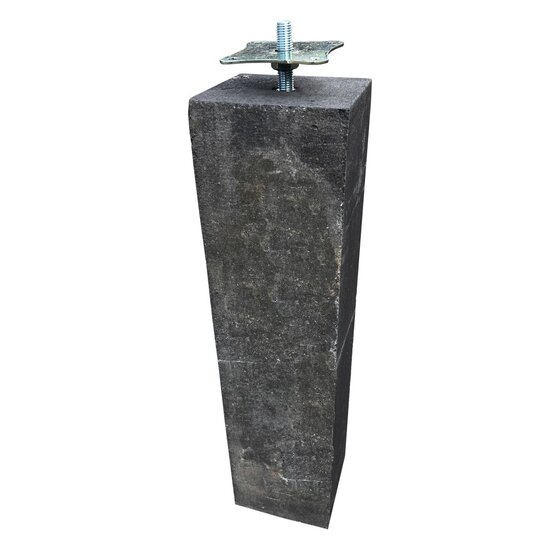 Wemekamp Betonpoer M16 12x12x60 cm Antraciet Verstelbaar