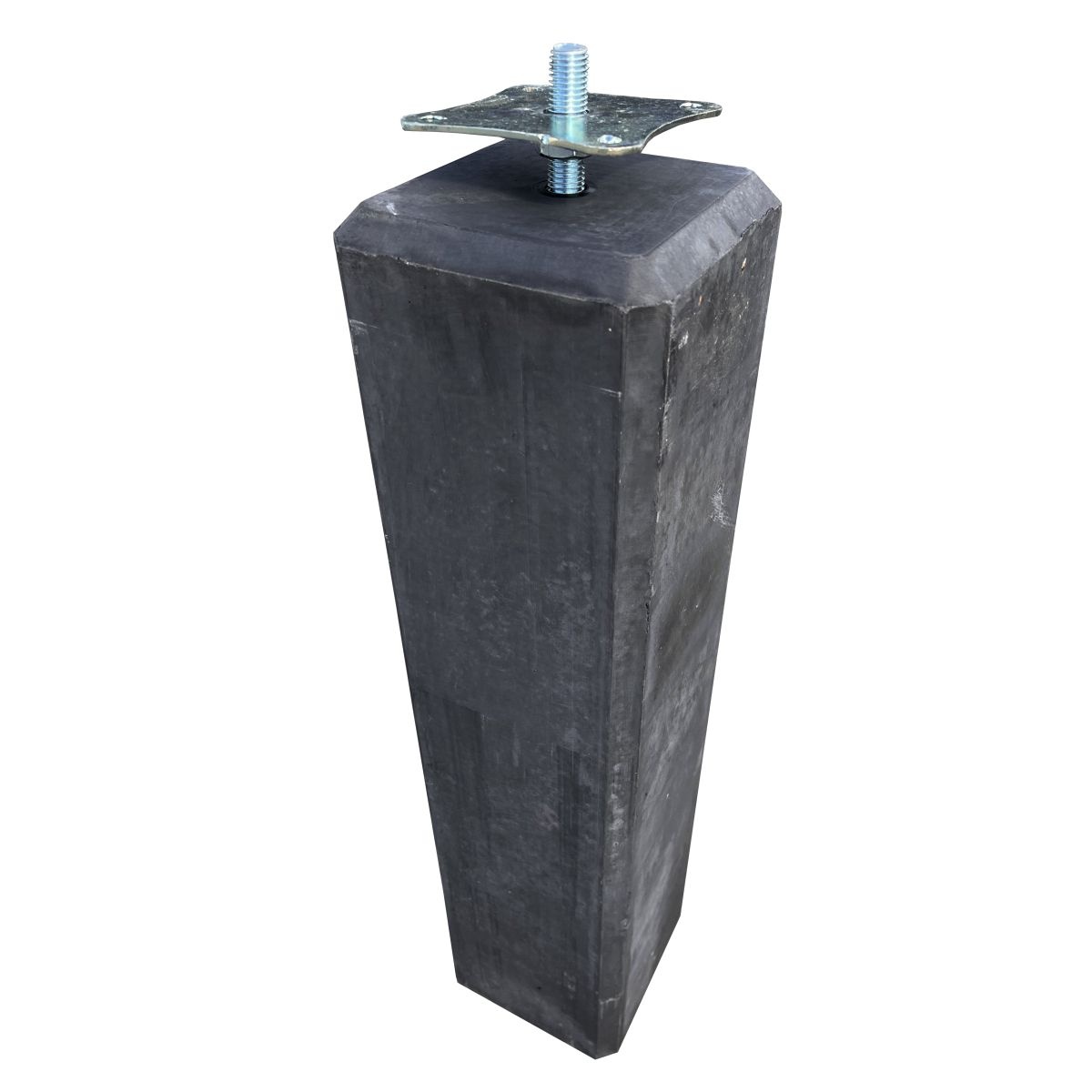 Wemekamp Betonpoer M16 Vellingkant 15x15x60 cm Antraciet Verstelbaar