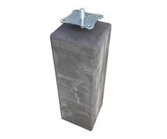 Wemekamp Betonpoer M16 Antraciet 15x15x60 cm met Verstelbare Plaat