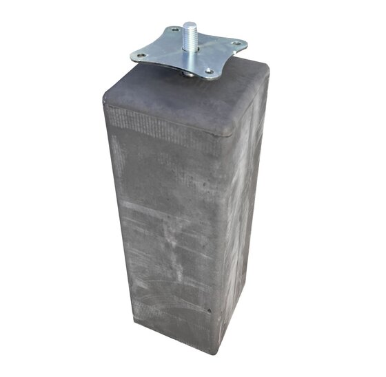 Wemekamp Betonpoer M16 Antraciet 15x15x60 cm met Verstelbare Plaat