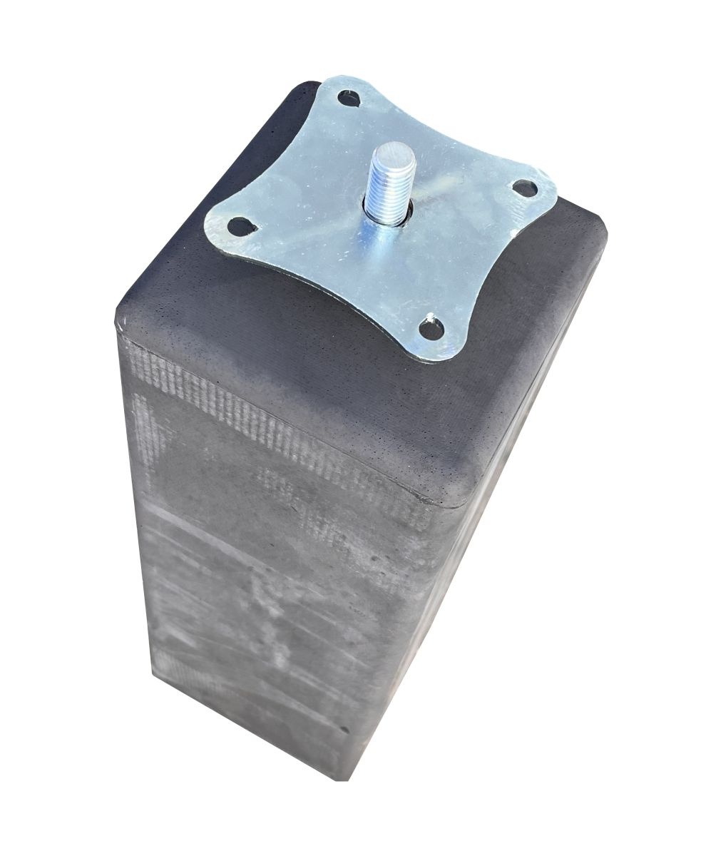 Wemekamp Betonpoer M16 Antraciet 15x15x60 cm met Verstelbare Plaat