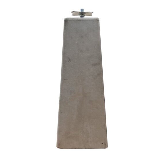 Wemekamp Betonpoeren - Betonpoer M16 Eco (18x18)>(15x15)x50 cm wit/grijs, met verstelbare plaat,