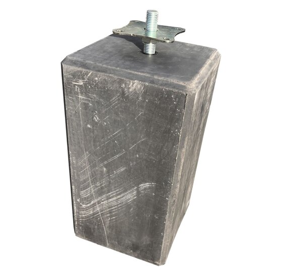 Wemekamp Betonpoer M20 XL 22x22x40 cm antraciet met verstelbare plaat