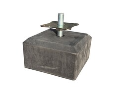 Wemekamp Betonpoer M20 18x18x10 cm Antraciet Verstelbare Plaat