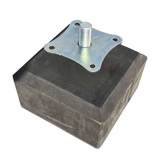 Wemekamp Betonpoer M20 18x18x10 cm Antraciet Verstelbare Plaat