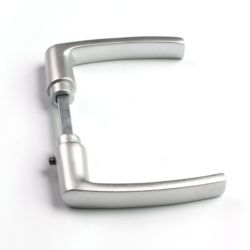 Wemekamp Deurkruk Blokmodel 332/2 Aluminium F1 Verlengde Stift 54-61mm