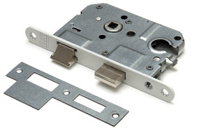 DX Dag & Nachtslot Doornmaat 50mm Wit Ronde Voorplaat