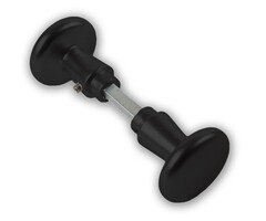 Wemekamp Deurbeslag - DX deurknopset, 160/50, deurdikte 38-42 mm, zwart