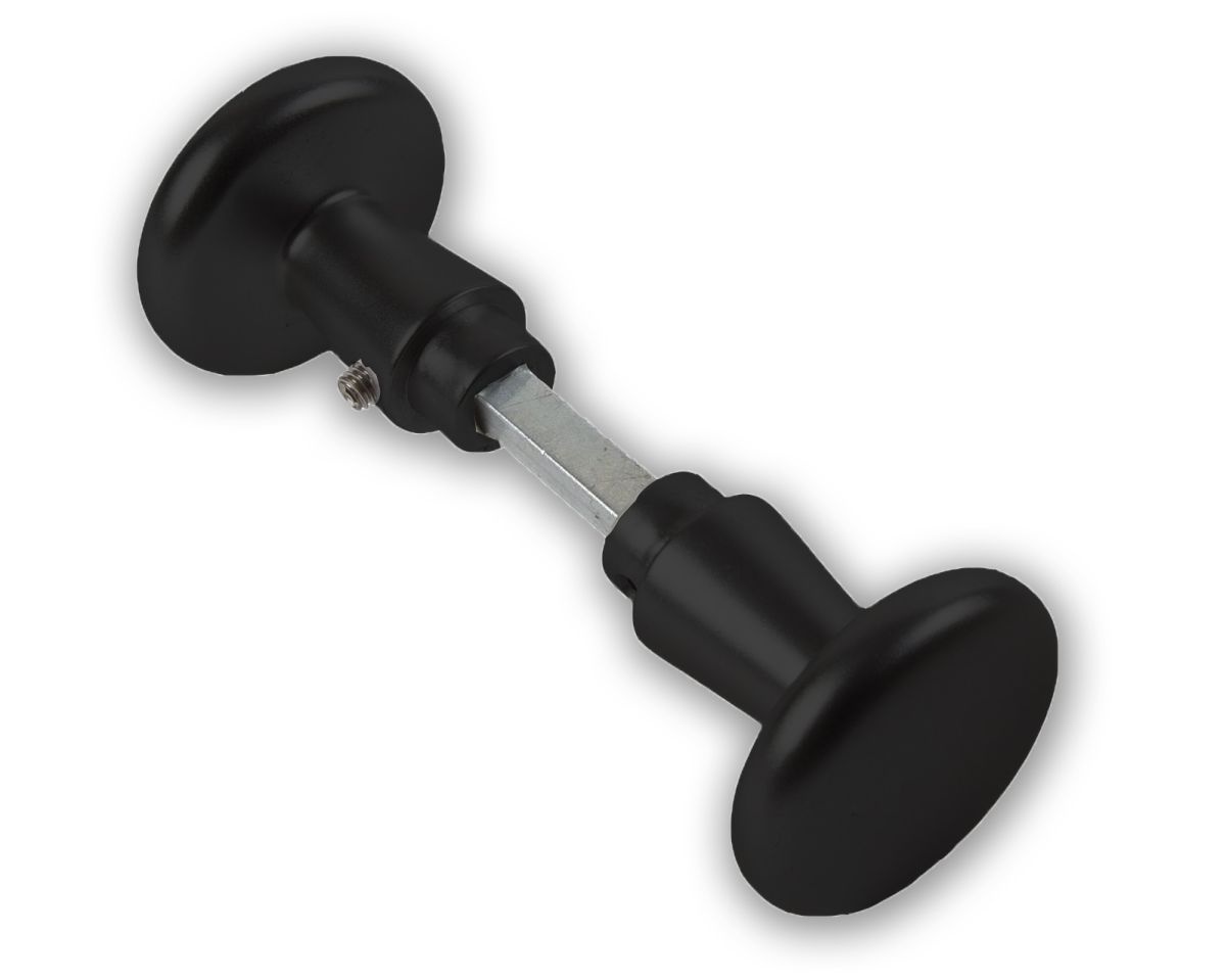 Wemekamp DX Deurknopset 160/50 Zwart 38-42mm | Deurbeslag