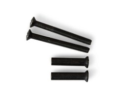 Wemekamp Deurbeslag - DX patentboutset M4x38, 2x schroef +2x huls zwart