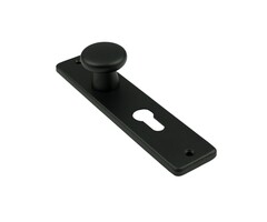 Wemekamp Deurbeslag - DX knopschild, schild type 180/41 RH, icm knop 160/40, PC 55, zwart