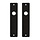 DX Kortschild 180/41 RH Loopslot Zwart - Deurbeslag