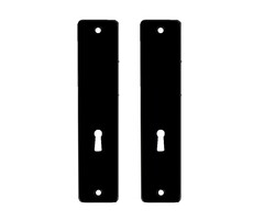 Wemekamp Deurbeslag - DX kortschild, 180/41 RH, zonder krukgat, bonte baard, SL 56, zwart