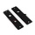 DX Kortschild WC Badkamerslot 180/41 RH Zwart