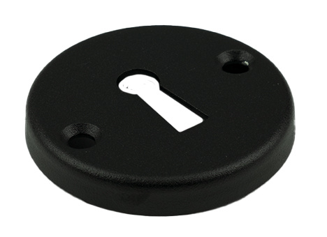 Wemekamp DX Afdekrozet SLG Type 3 Rond Zwart - Sleutelgat