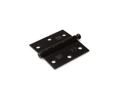 DX Kogellagerscharnier 76x76 mm Zwart Geborsteld RVS