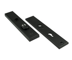 Wemekamp Deurbeslag - DX veiligheidslangschild recht 251/15, PC92 kerntrekbeveiliging, SKG***® zwart