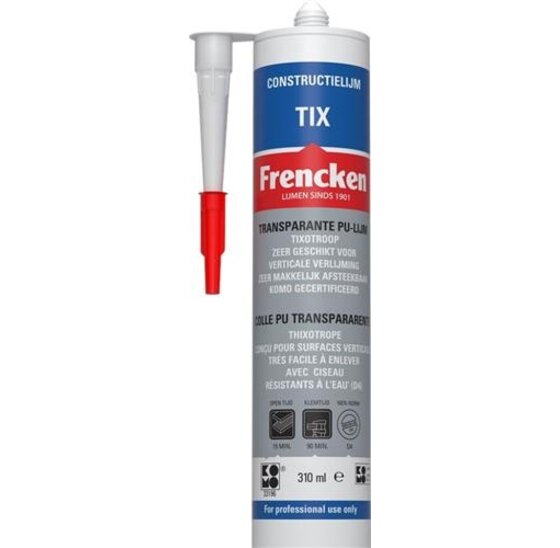 Frencken Lijmen en kitten - Frencken constructielijm tix transparant 310 ML