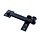 Zwart beslag - Luikoverslag zwart 165 MM