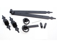 Deurbeslag sets - Poortbeslag Rustica zwart 500 mm