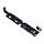 Zwart beslag - Overslaggrendel zwart 450 MM
