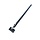 Hengen en duimen - Poortbeslag verstelbaar zwart/verzinkt M24 1200x50x8 mm  plaat 150x80 mm hoogte en breedte verstelbaar