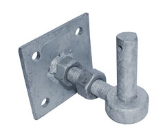 Plaatduim verstelbaar thermisch verzinkt ø 19 mm 100x100 mm