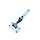 Hengen en duimen - Poortbeslag verstelbaar vuurverzinkt M24 300x50x6 mm  plaat 150x80 mm hoogte en breedte verstelbaar