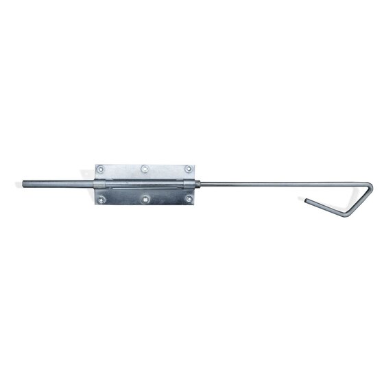 Wemekamp Klinkstellen, grendels en schuiven - Staartgrendel verlengde stift verzinkt ø 15 600 MM plaat 170x70x2,5mm, uitslag 120mm