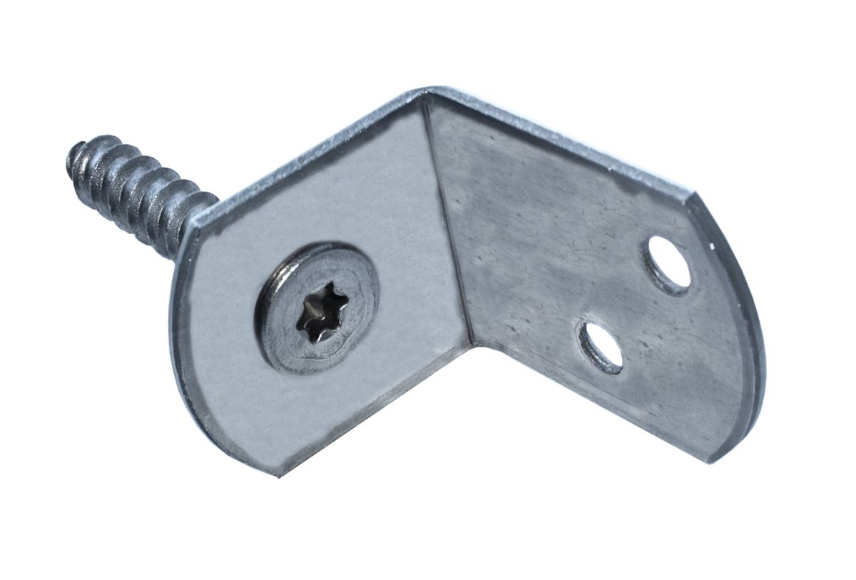L-vlechtschermsteun RVS 40 × 35 × 30 mm