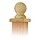 Paalkappen - Paal-ornament bol de luxe hout 100x100 MM